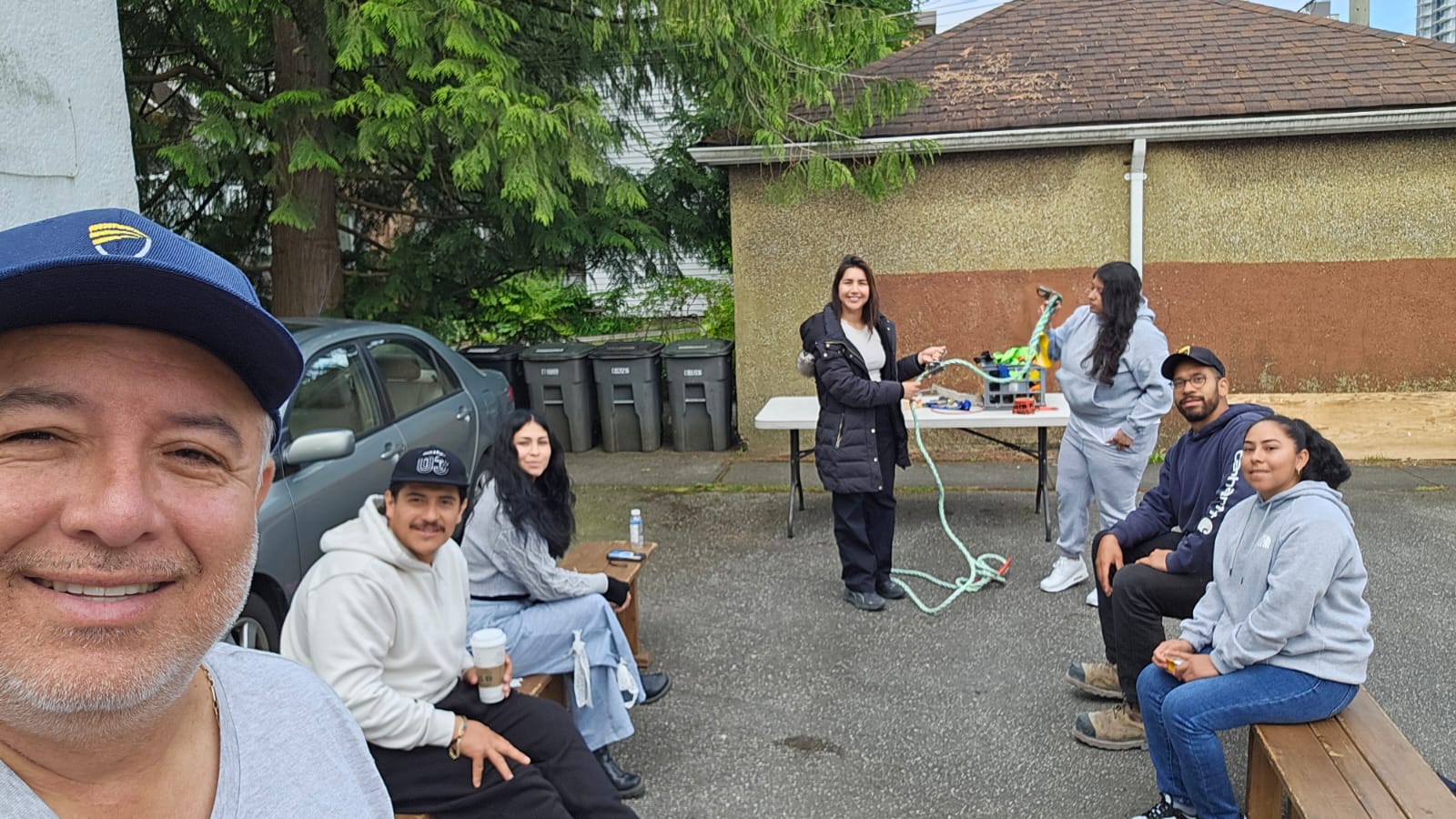 Professional safety instructors teaching workers