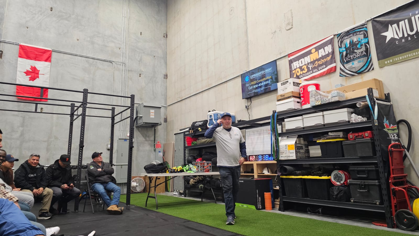 Construction workers receiving safety certification