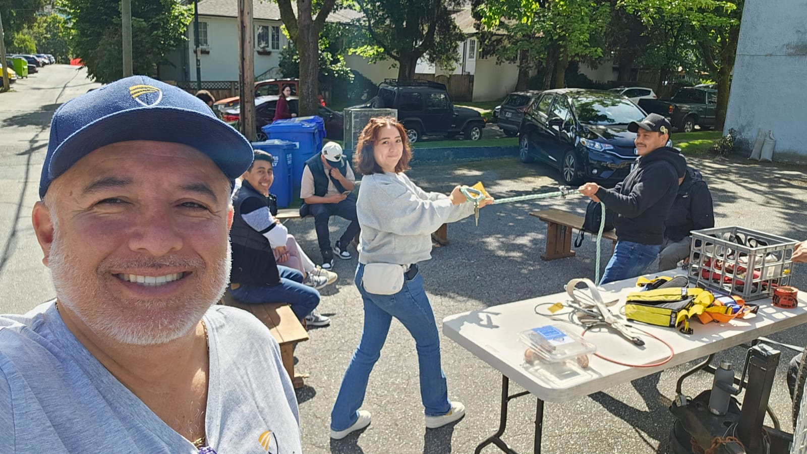 Capacitación en protección contra caídas y arnés de seguridad