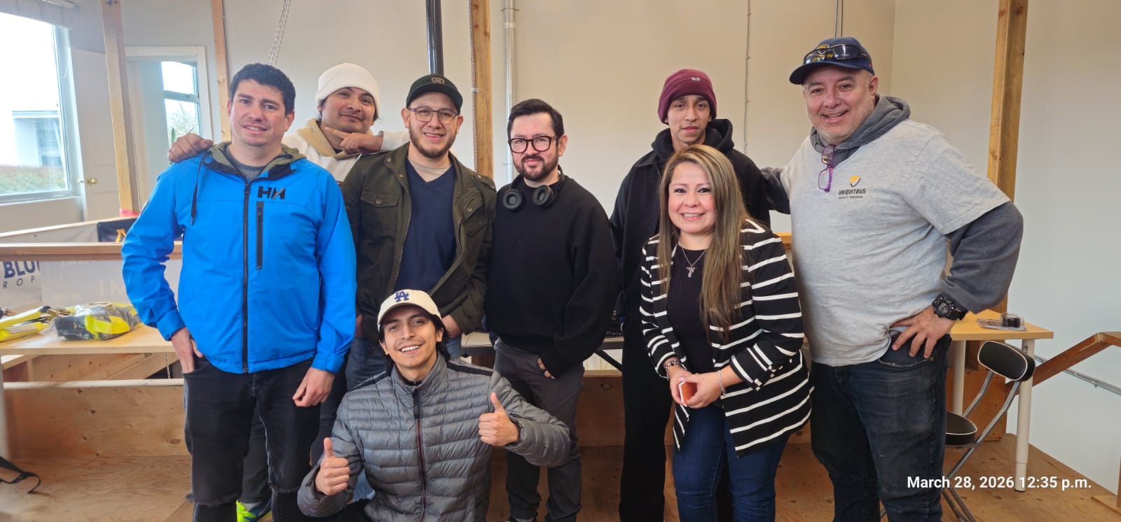 Demostración de ajuste de casco y EPP